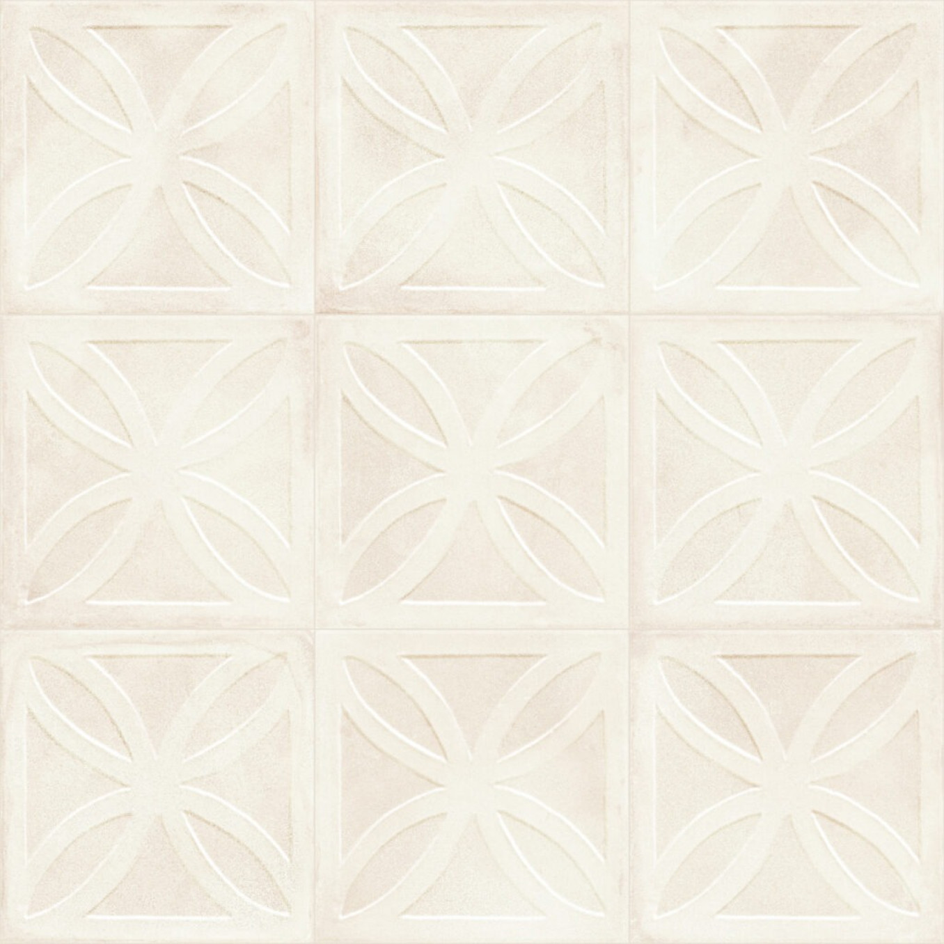 AMURI struttura 3D gelosia avorio 20x20 F12 06