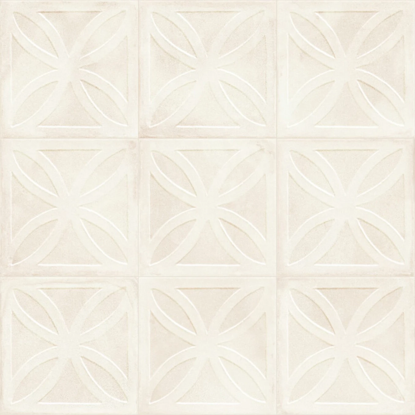 AMURI struttura 3D gelosia avorio 20x20 F12 06