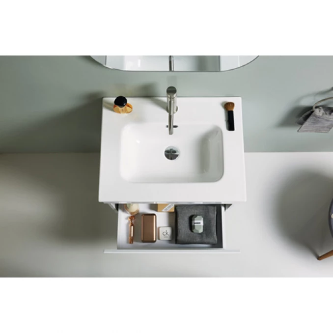 Toaletni ormarić UNILINE LUMA 600 sa lavaboom. soft close fioka 613x464x480