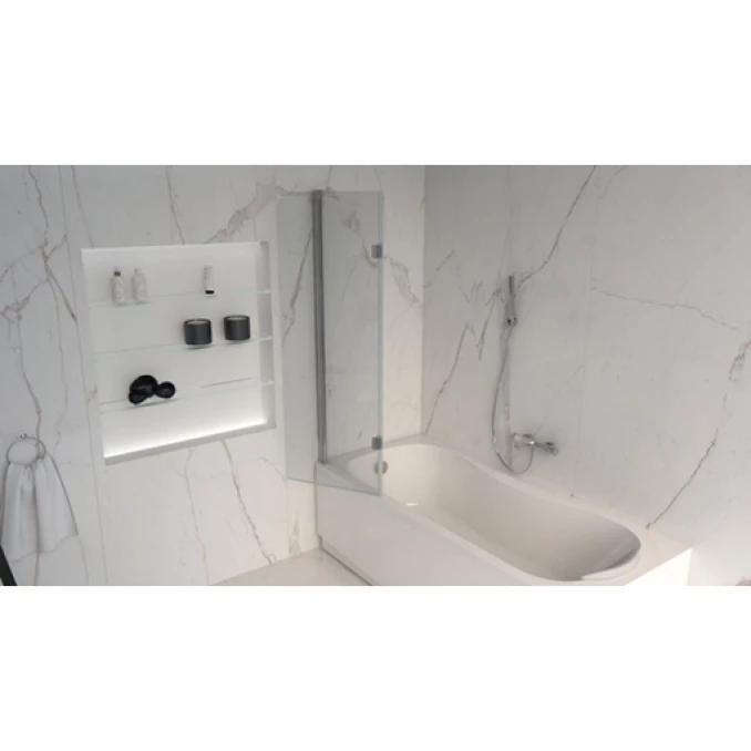 Paravan za kadu MINOTTI 1200x1500. 6mm staklo. preklopni