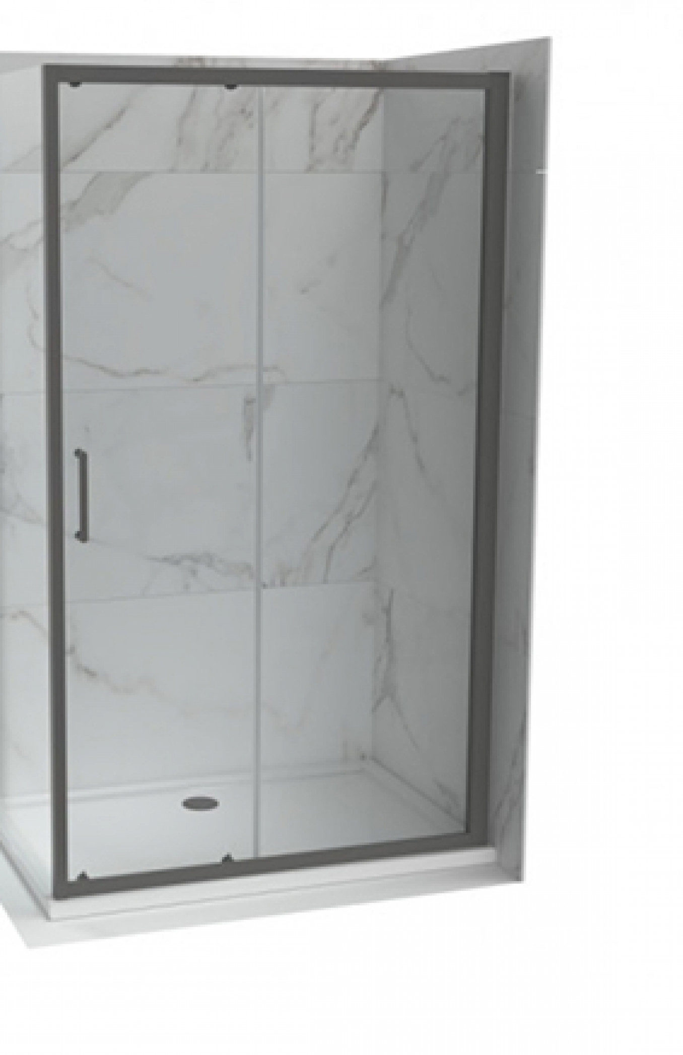 Stakleni paravan COPEN ATLAS PRO 1200x1950 gunmetal. staklo 6mm providno