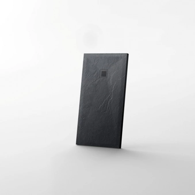 Tuš kadica COPEN SLATE BLACK 1000x800x25 sa S/S black rešetkom