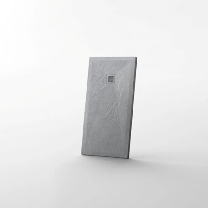 Tuš kadica COPEN SLATE LIGHT GRAY 1000x800x25 sa S/S light gray rešetkom