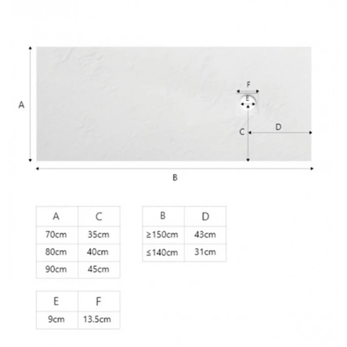Tuš kadica COPEN SLATE WHITE 1000x800x25 sa S/S white rešetkom