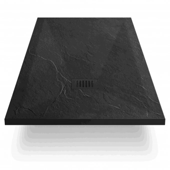Tuš kadica COPEN SLATE BLACK 1000x900x25 sa S/S black rešetkom