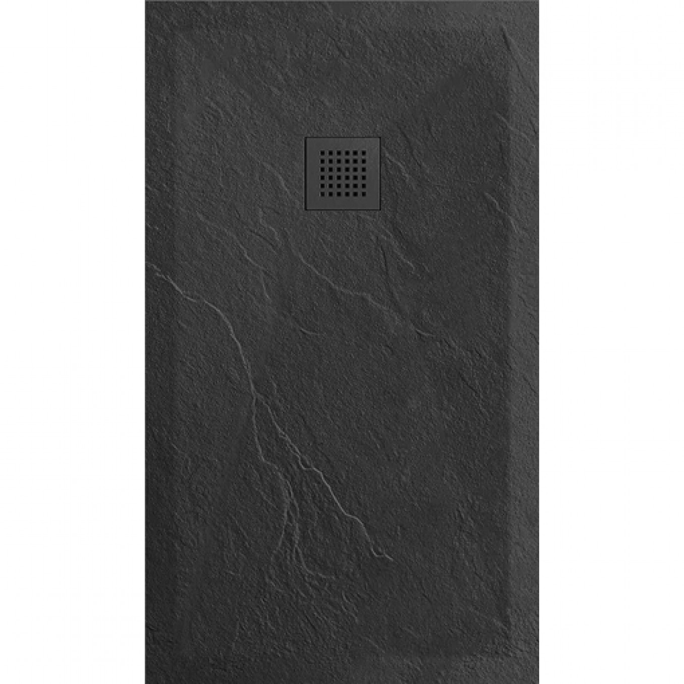 Tuš kadica COPEN SLATE BLACK 1000x900x25 sa S/S black rešetkom
