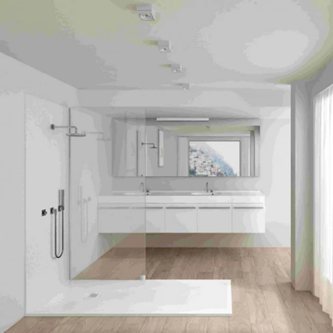 Tuš kadica COPEN SLATE WHITE 1200x800x25 sa S/S white rešetkom