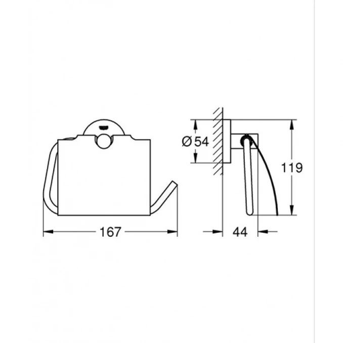 Držač toalet papira GROHE ESSENTIALS sa poklopcem warm sunset