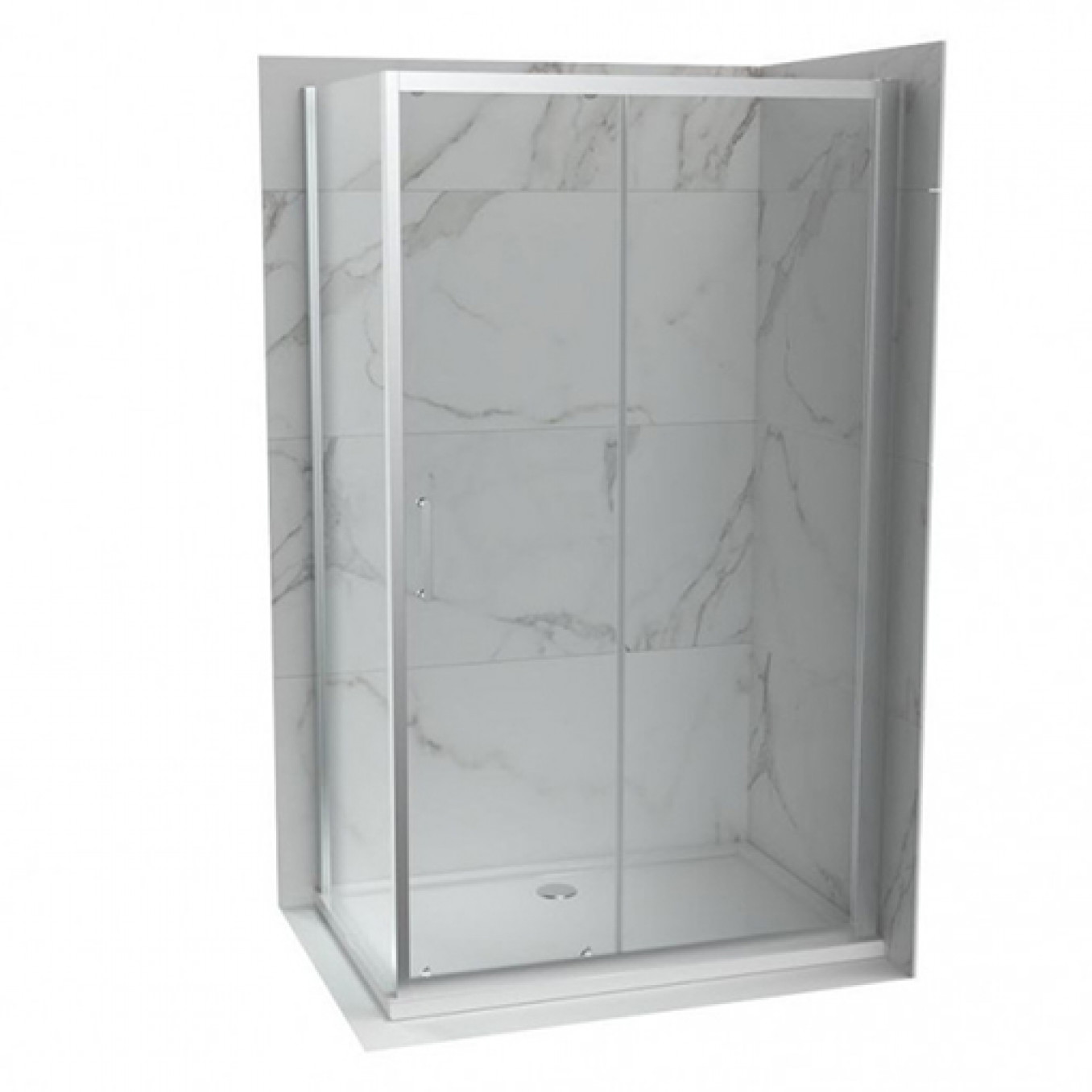 Tuš kabina ATLAS PRO 100x90 Chrome