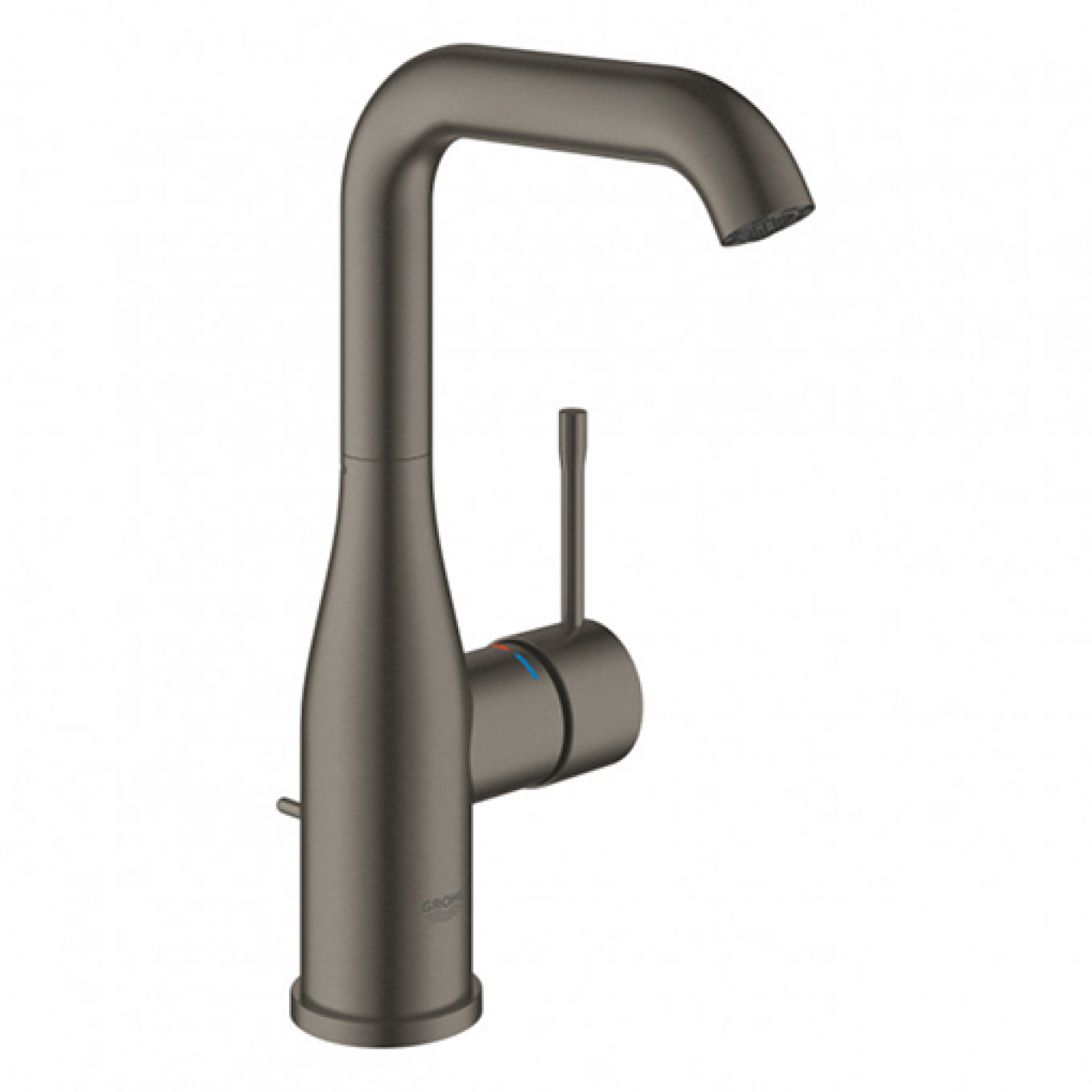 Baterija za lavabo GROHE ESSENCE L ''click'' brushed hard graphite