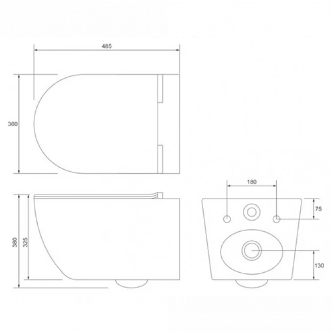 Ugradni vodokotlić GROHE SL 3 u 1 sa OPTIMO rimless šoljom sa daskom soft close