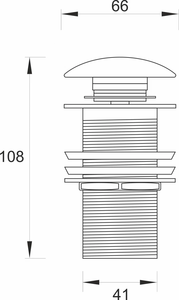 Pop-up MINOTTI 5/4 bez preliva okrugli