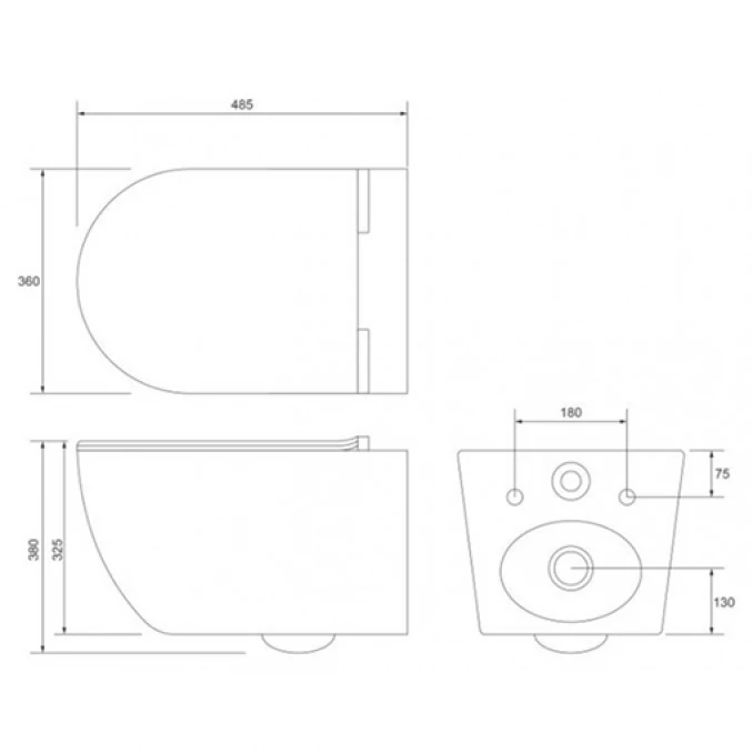 Konzolna šolja OPTIMO rimless bide funkcija sa duroplast soft close wc daskom