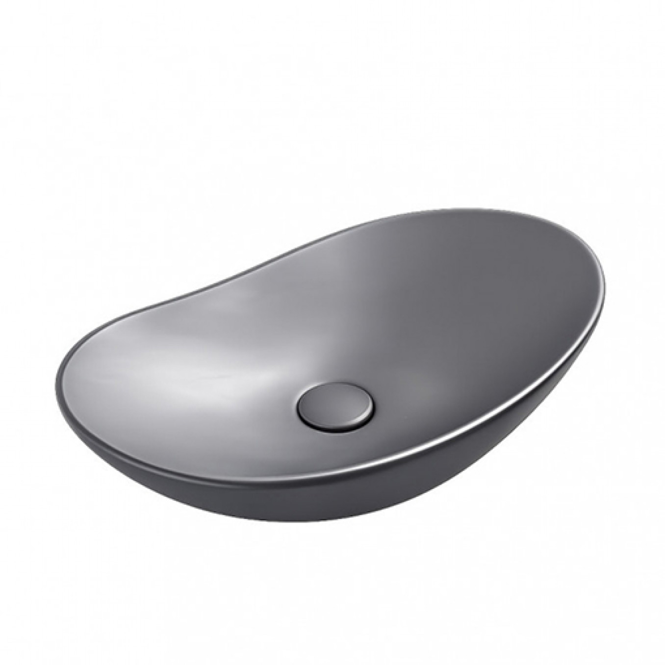 Lavabo nadgradni MINOTTI 615x360x155 dark grey