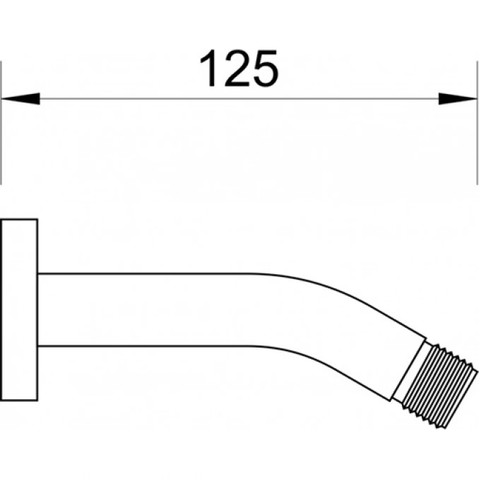 Izliv ruže tuša 125mm