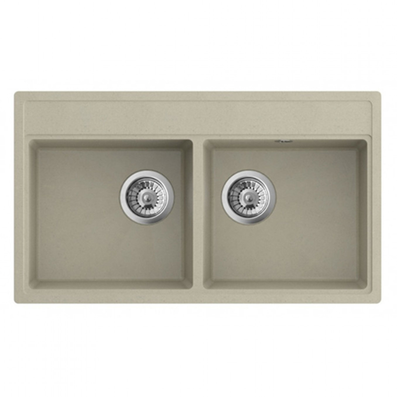 Granitna sudopera MILO METRO 76x44 Cappuccino sa sifonom dupla