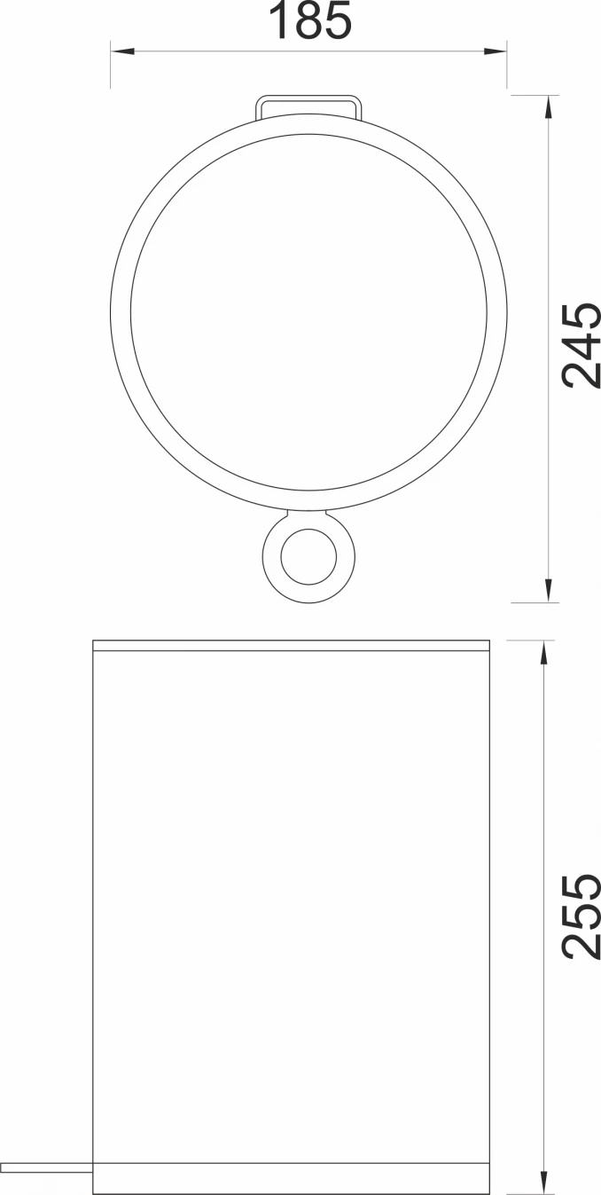 Kanta za otpatke CONCEPT 3L  - saten