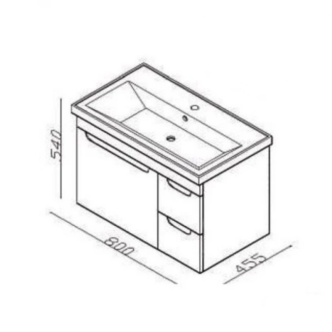 Ormarić LINEART ENJOY 810 atlantis sa lavaboom