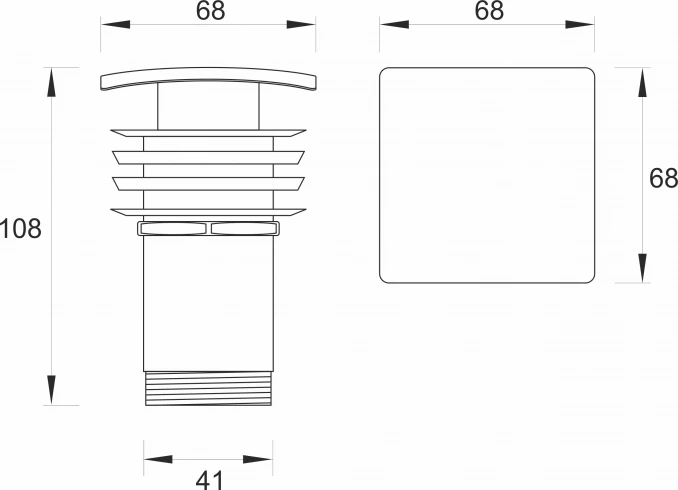 Pop-up MINOTTI 5/4 sa prelivom četvrtasti