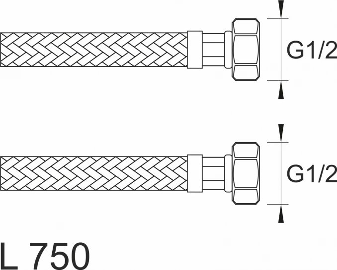 Brinoks crijevo SBA FF1212 750