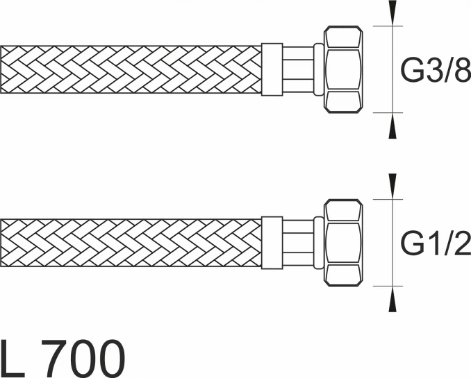 Brinoks crijevo SBA FF3812 700