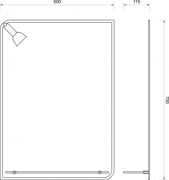 Ogledalo FH307 (50x70)