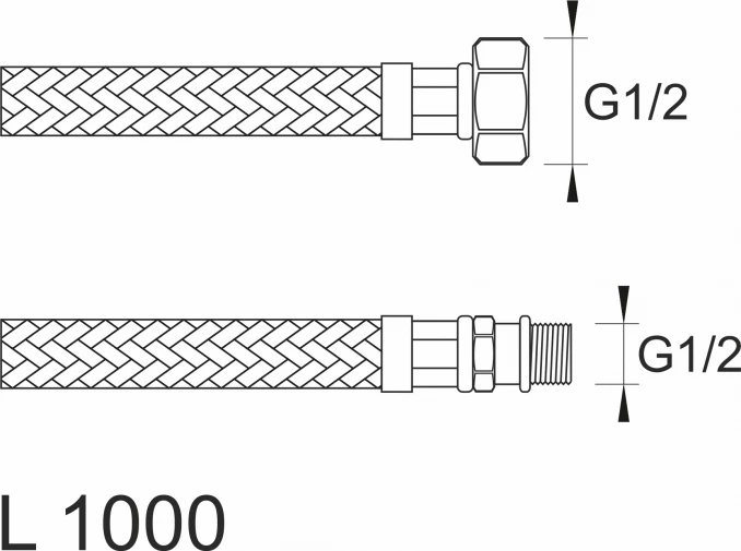 Brinoks crijevo SBA FM1212 1000