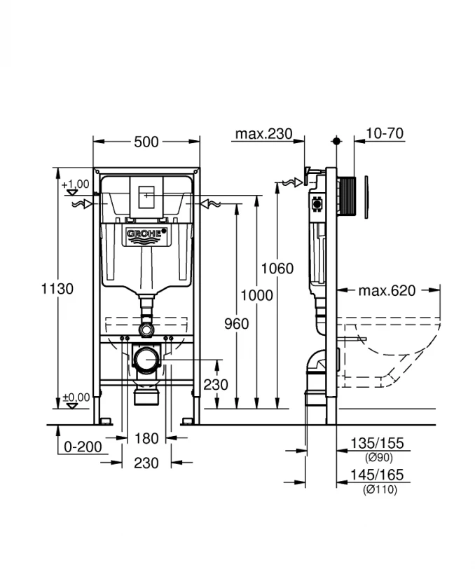 Ugradni vodokotlić GROHE RAPID SL SKATE