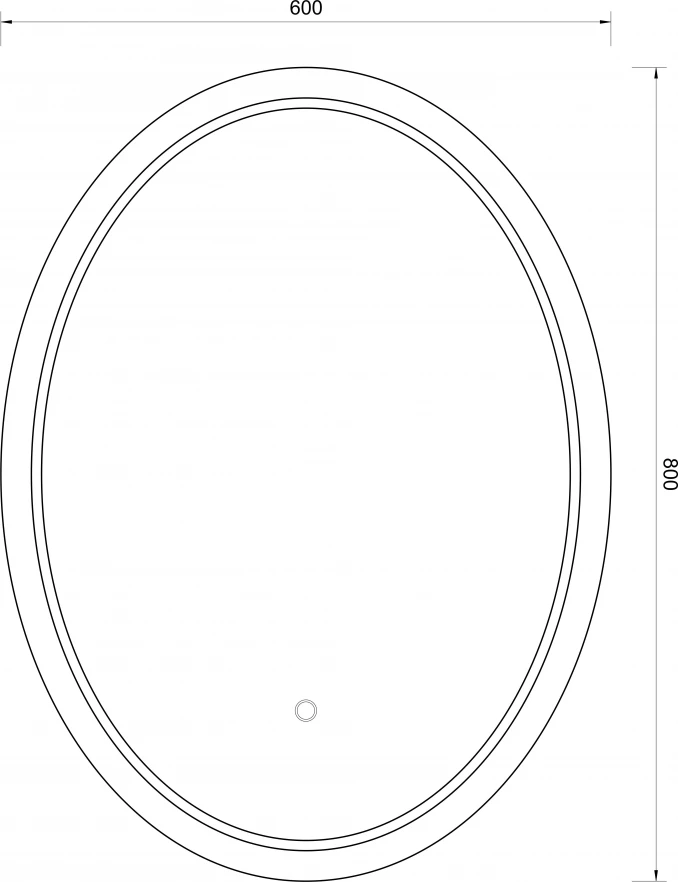 Ogledalo 60x80 sa LED osvetljenjem