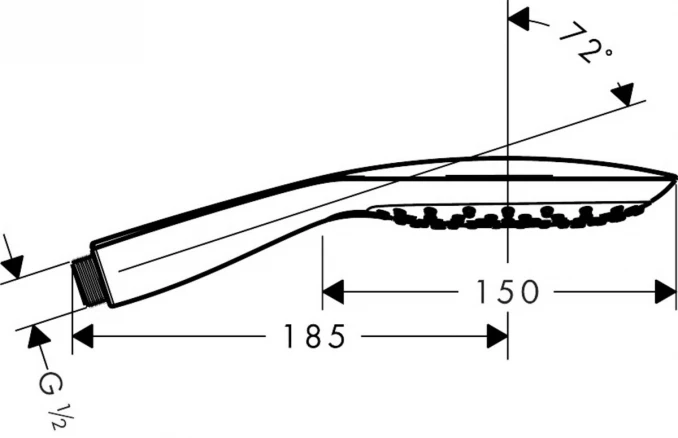 Tuš ručica HANSGROHE SELECT E150 3 JET