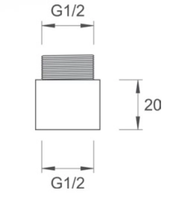 Nastavak ALBERTONI 1/2x20