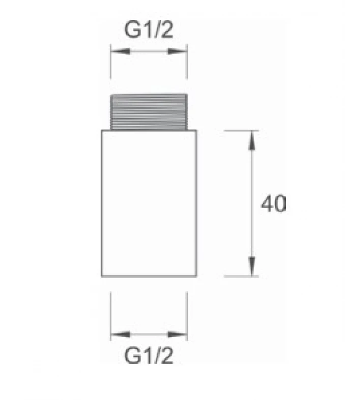 Nastavak ALBERTONI 1/2x40