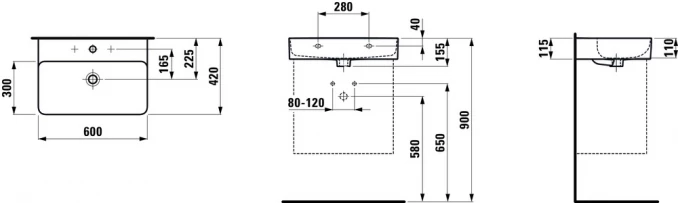 Lavabo Laufen VAL 60x42