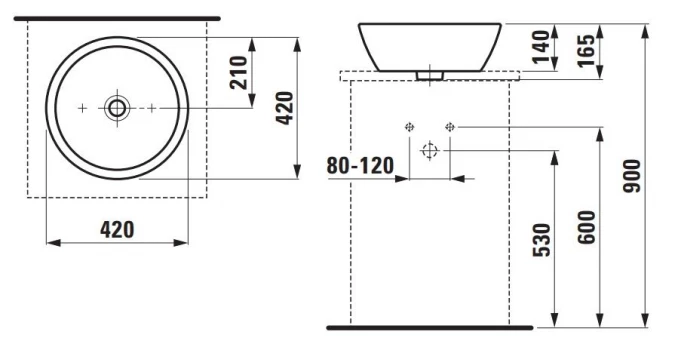 Lavabo Laufen PRO B fi42 zdelasti new