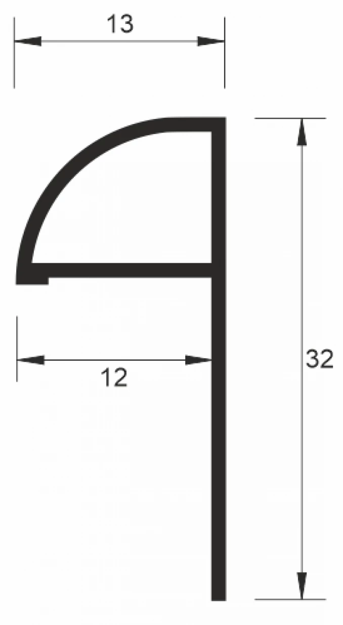 Al-lajsna P 12mm mat 2.7m